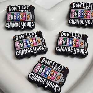 Focal Beads 2 Pc Silicone Dont Let Their Energy Change Yours Beaded Pen Crafts